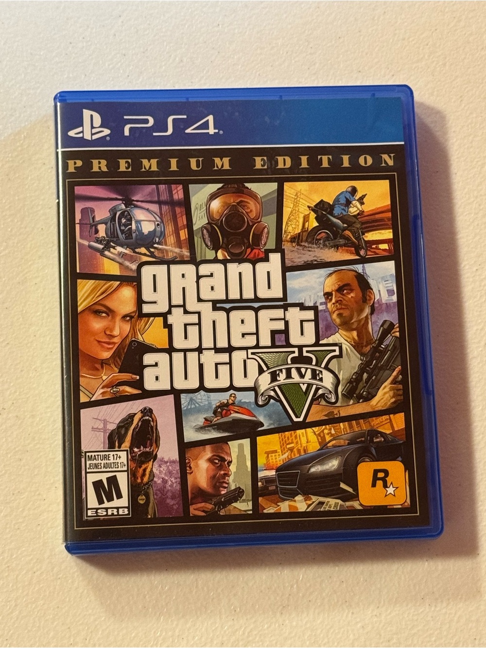 GTA V 5 Premium Edition Empty PS4 Case ONLY No Disc PlayStation 4